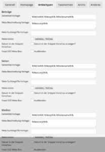 Artikeltypen - SEO Titel Vorlagen