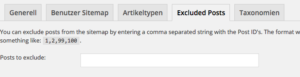 - Yoast SEO XML Exclure les messages