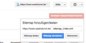 Enviar mapa del sitio en Google Searchconsole