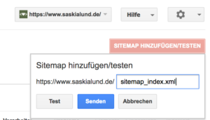 Google Search Console - Sitemap einreichen