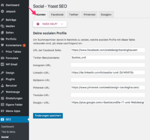 Yoast SEO - Social - Content