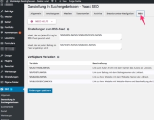 Yoast SEO 7.x Display in the search results - RSS