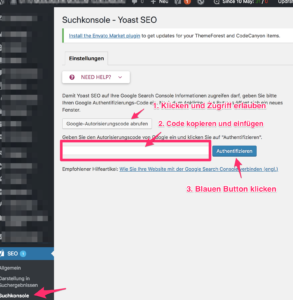 Suchkonsole - Yoast SEO